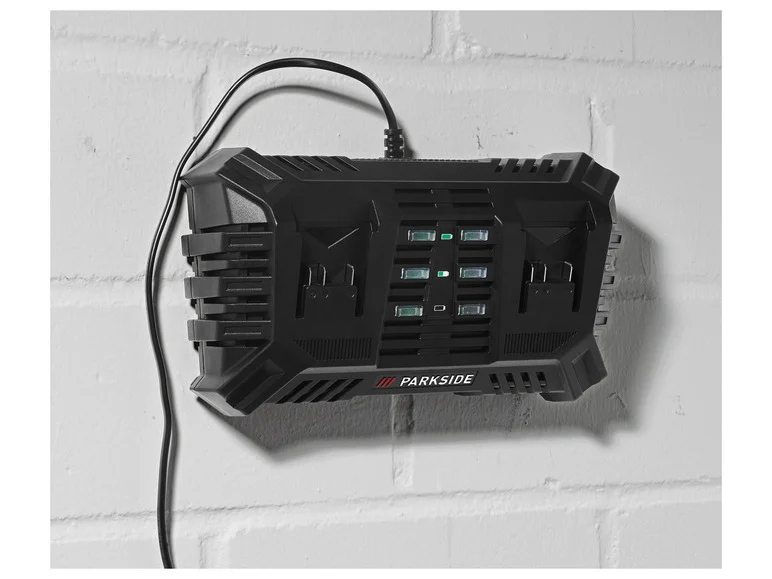 PARKSIDE® Chargeur de batterie double PDSLG 20 B1. 2 x 4.5 A. 20 V