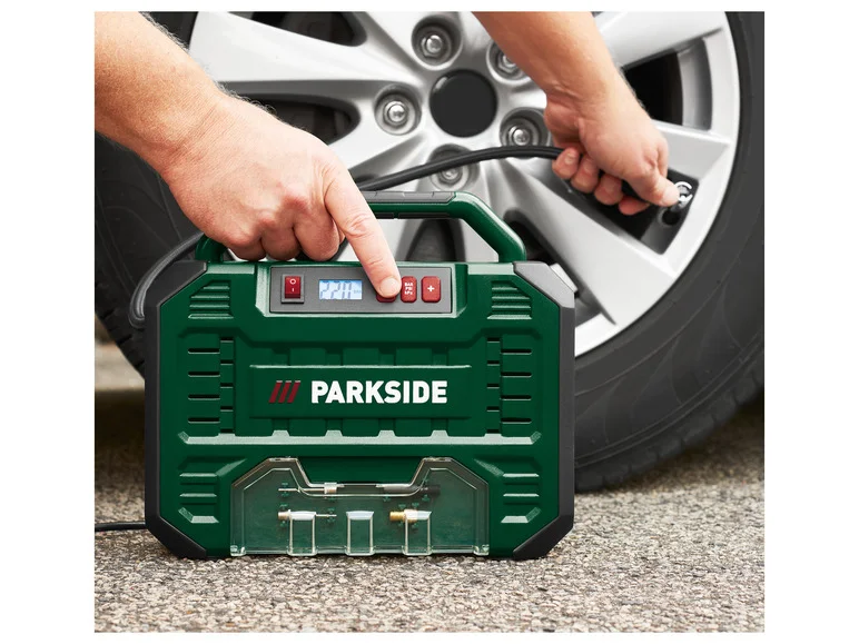 PARKSIDE® Compresseur numérique portatif PMK 150 A1. 12 V ou 230 V