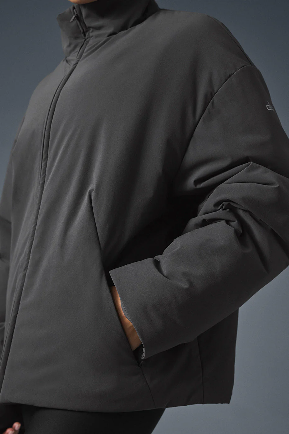 Stretch Woven Notable Jacket - Anthracite