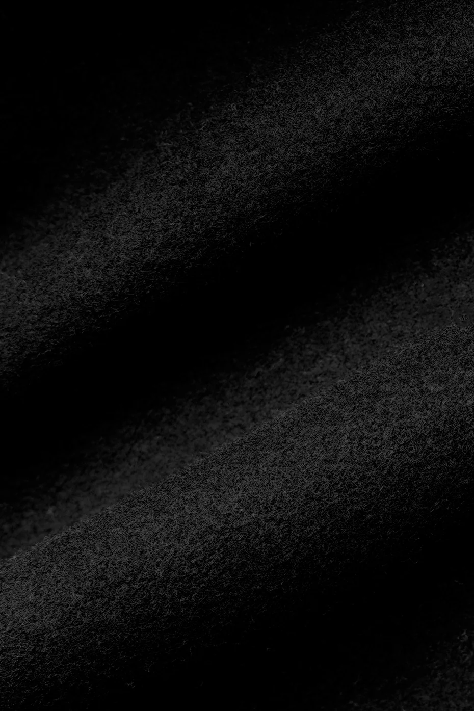 Wool Cropped Metro Trench - Black