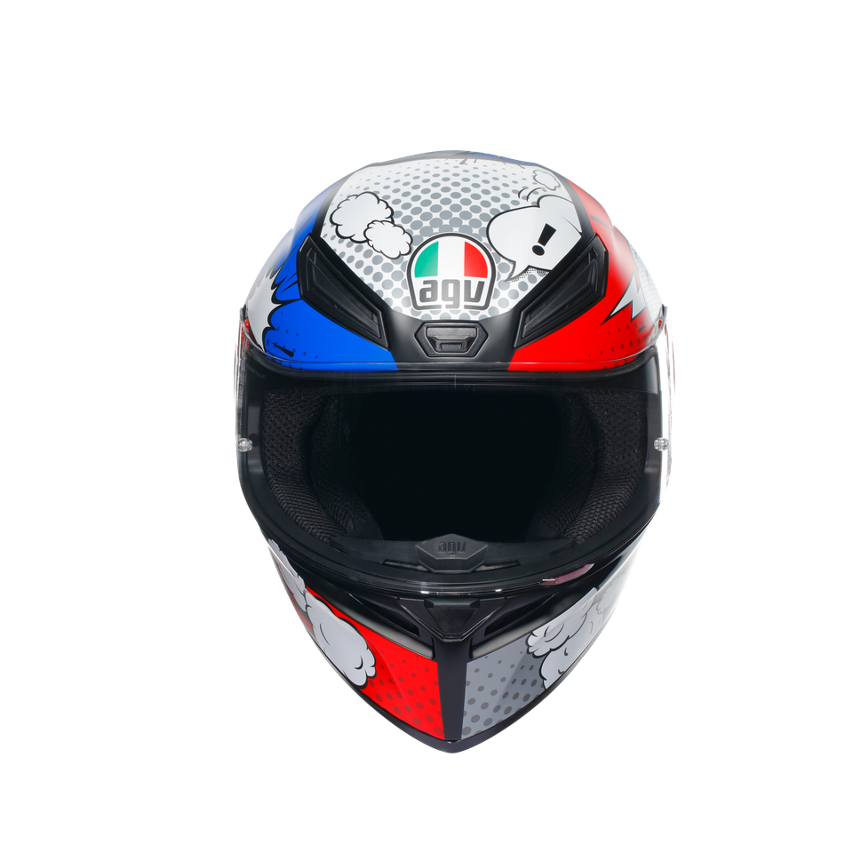 K1 S BANG MATT ITALY/BLUE - MOTORBIKE FULL FACE HELMET E2206