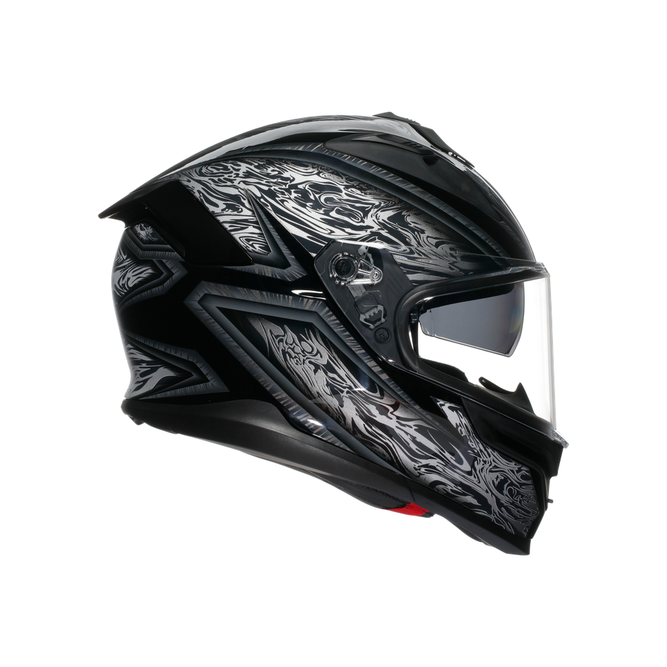 K7 AGV E2206 MPLK - DAMASCUS BLACK/SILVER