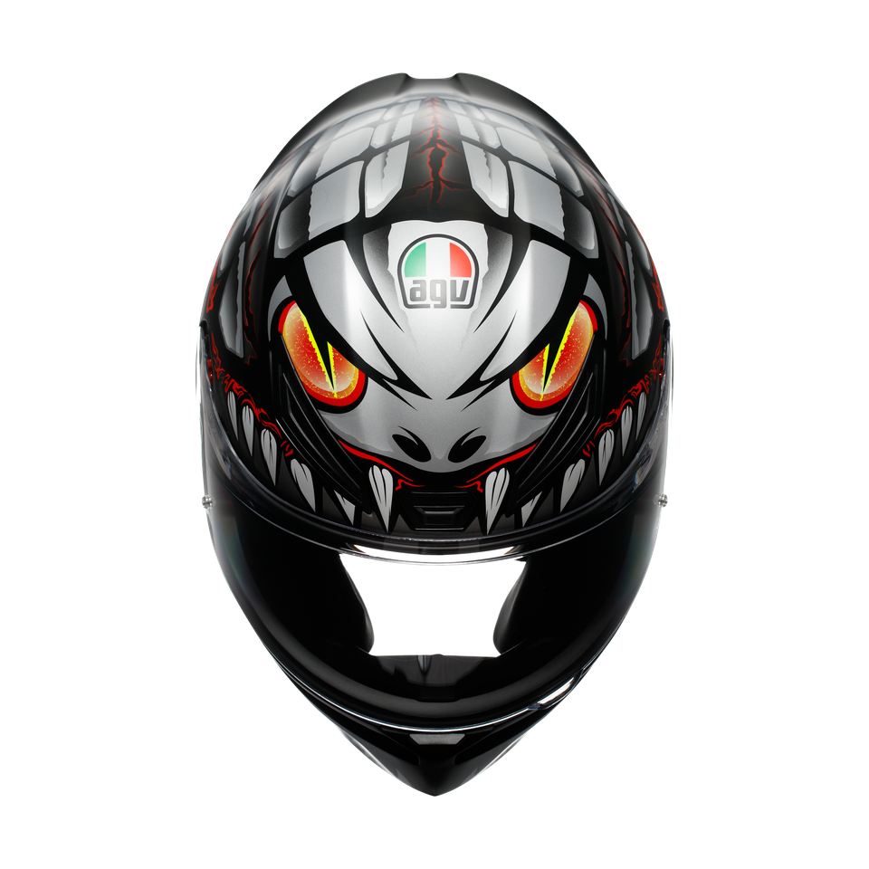 K1 S E2206 - LYZARD MATT BLACK/GREY/RED