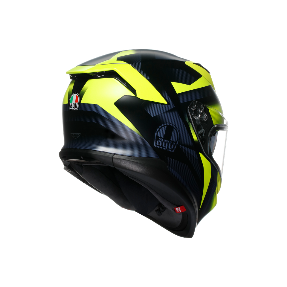 K7 AGV E2206 MPLK - GLIMPSE MATT BLACK/YELLOW FLUO
