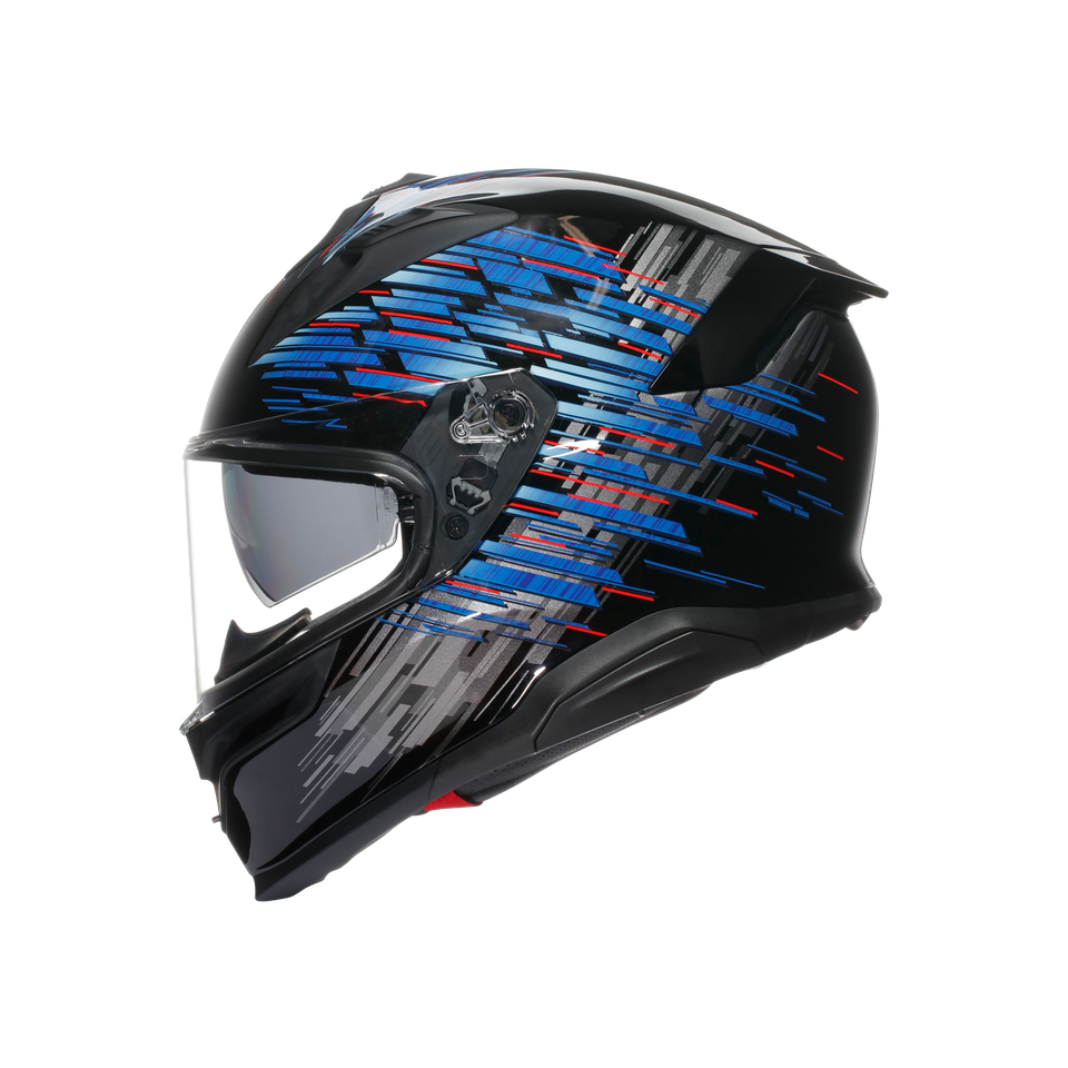 K7 AGV E2206 MPLK - GENISYS MATT BLACK/BLUE/GREY