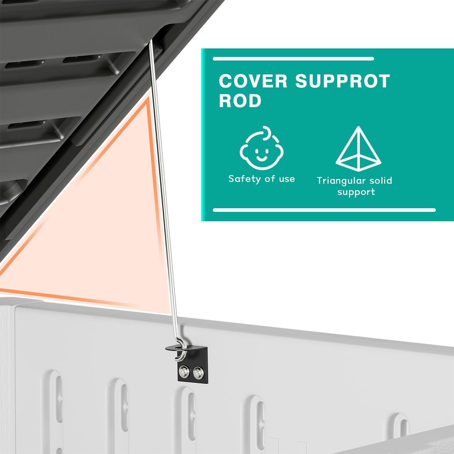 50-in L x 29-in 202- Gallons Gray Plastic Deck Box