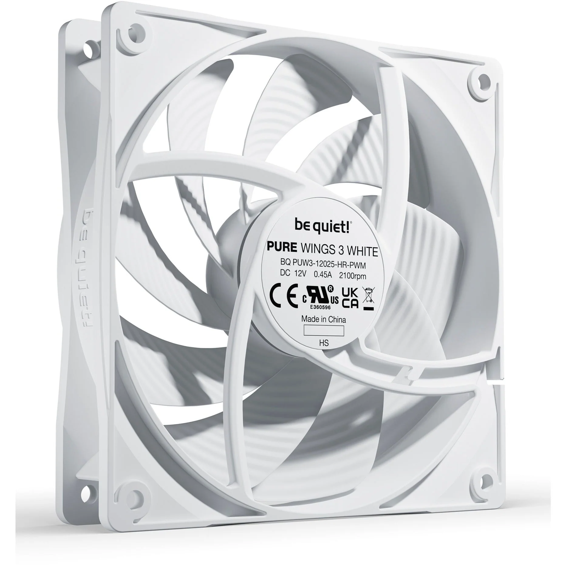 be quiet! Pure Wings 3 120mm PWM high-speed. case fan (white)
