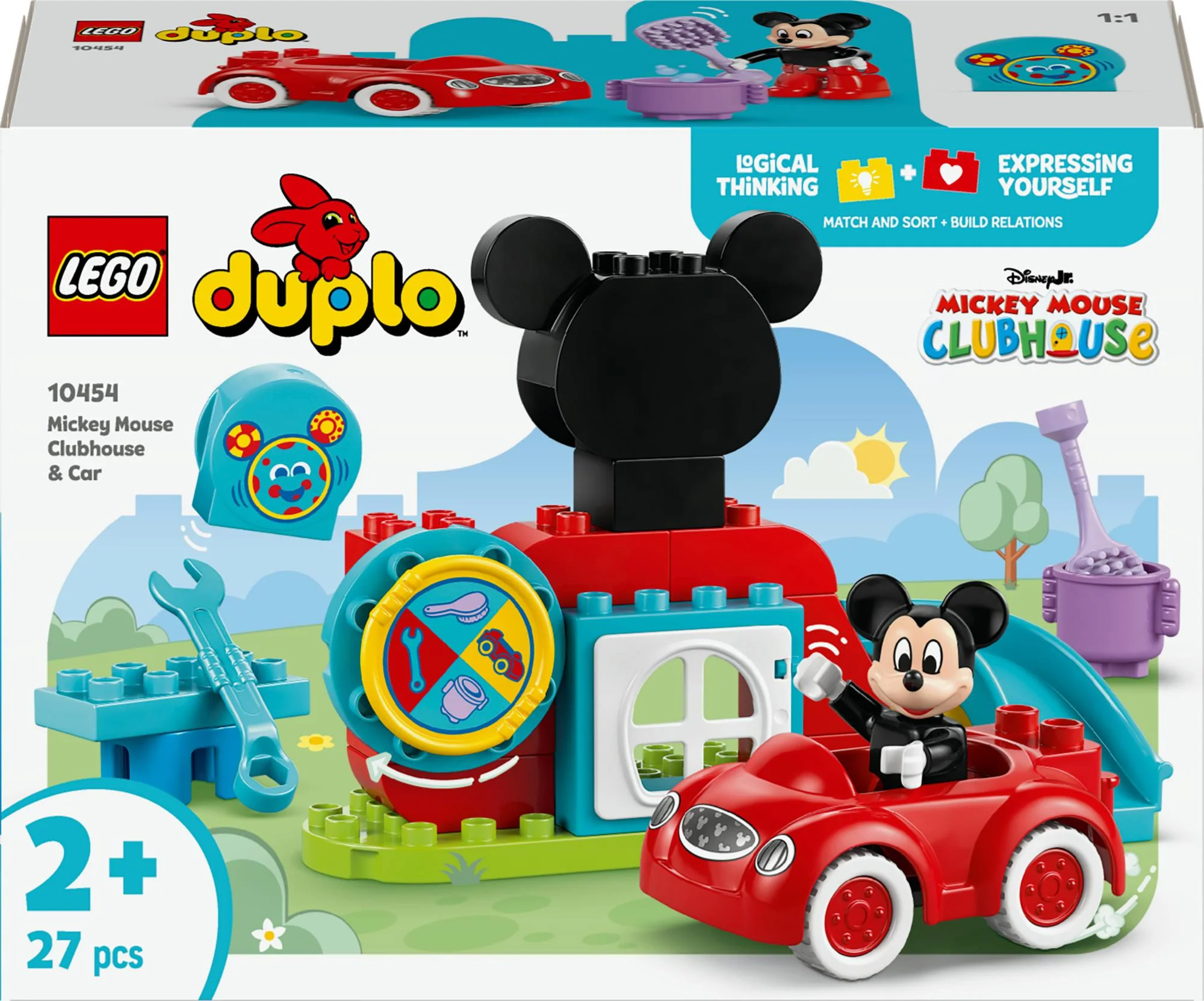 LEGO 10454 DUPLO Disney Mickey's clubhouse and car