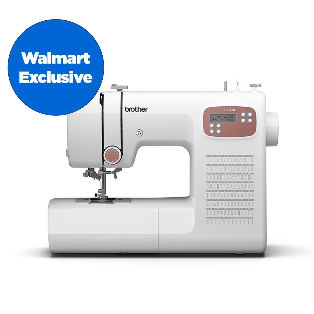 Brother CE1150 110-Stitch Computerized Sewing Machine with Auto Needle Threader, LCD Display & Wide Range of Stitches
