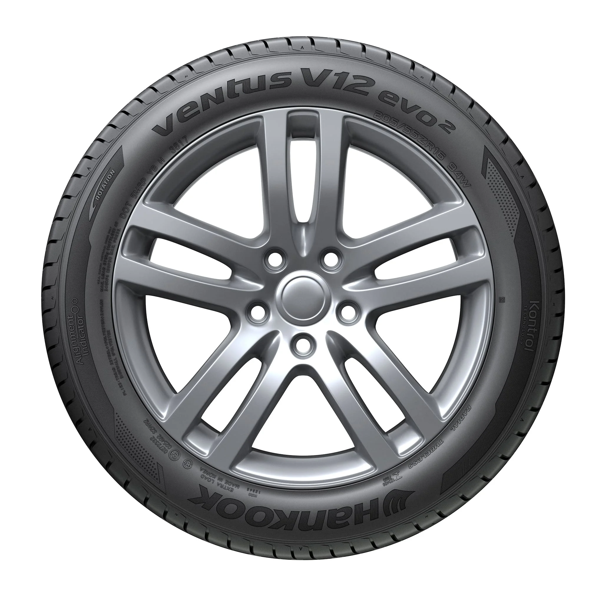 Hankook Ventus V12 EVO2 All-Season Tire - 205/55R16 94W