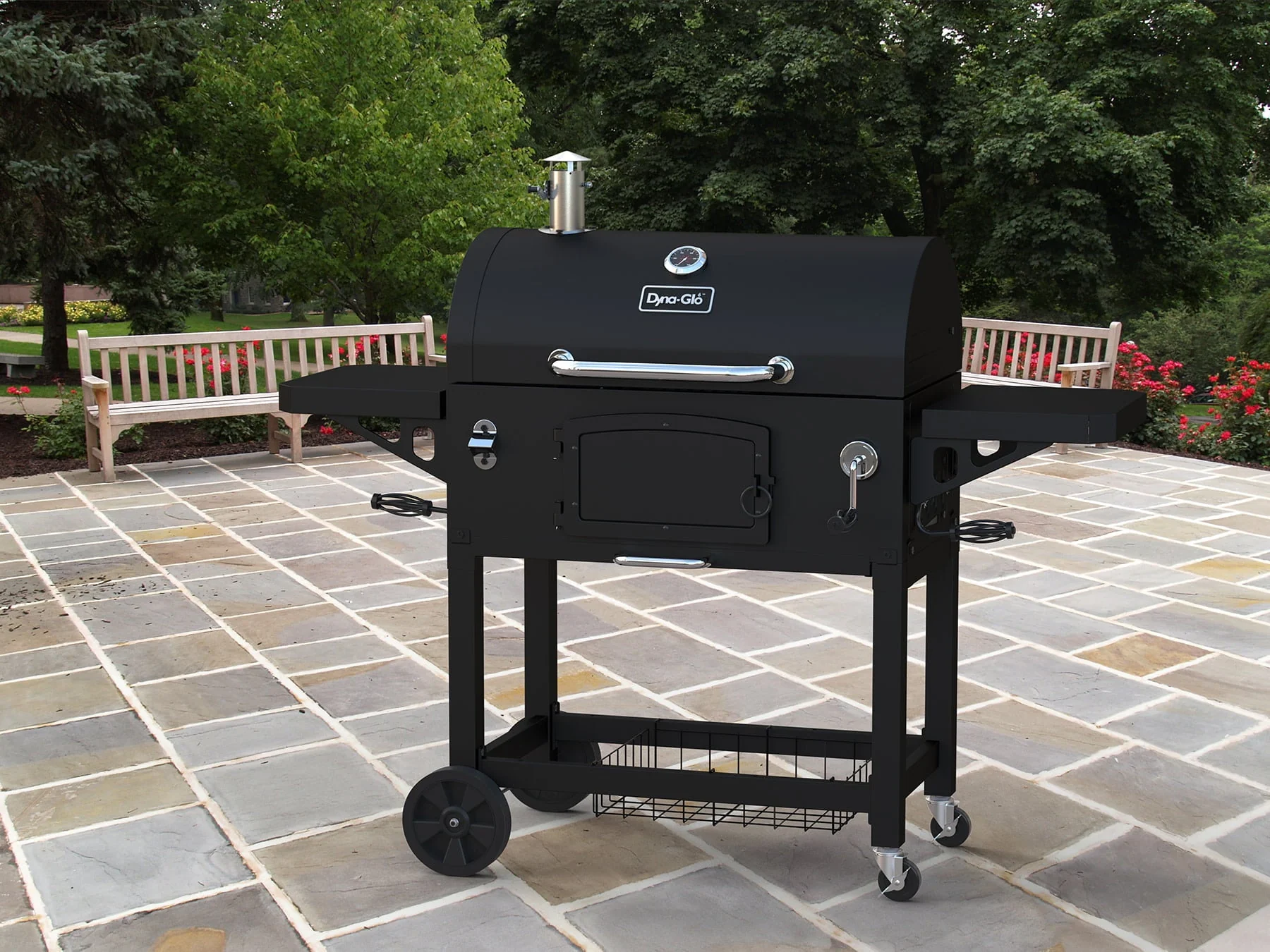 Dyna-Glo X-Large Heavy-Duty Charcoal Grill - 32 in. W- 816 sq.in. of Cooking Area Black