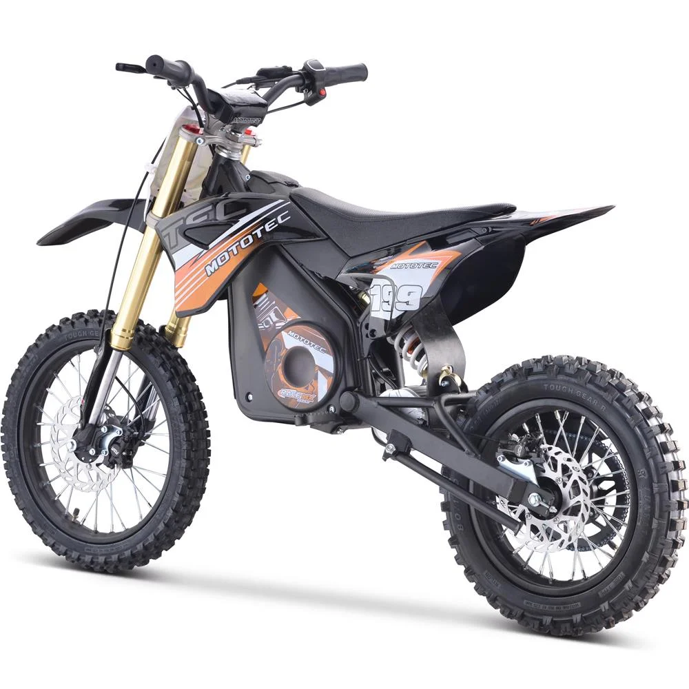 MotoTec 48v Pro Electric Dirt Bike 1800w Lithium Orange