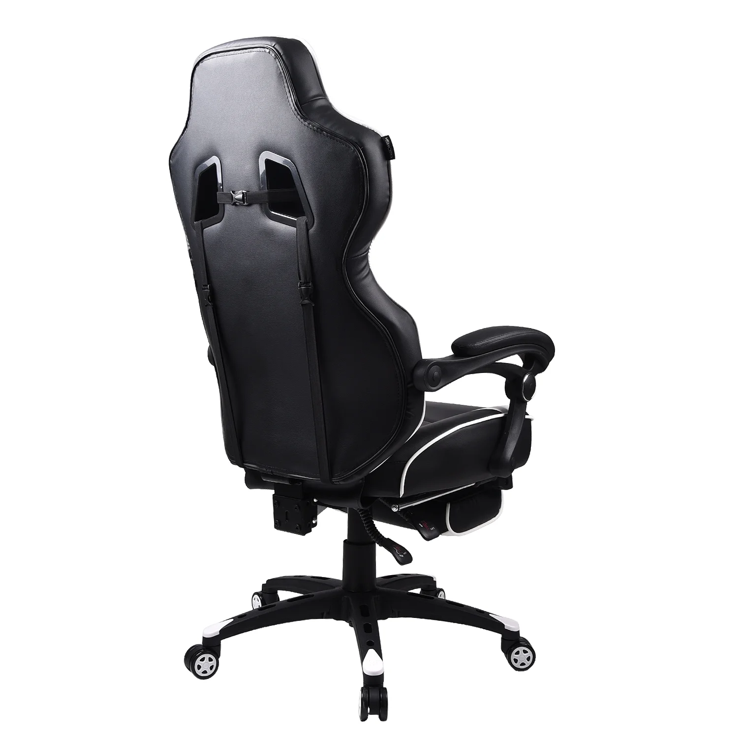 Elecwish Adjustable & Ergonomic Swivel Gaming Chair, White