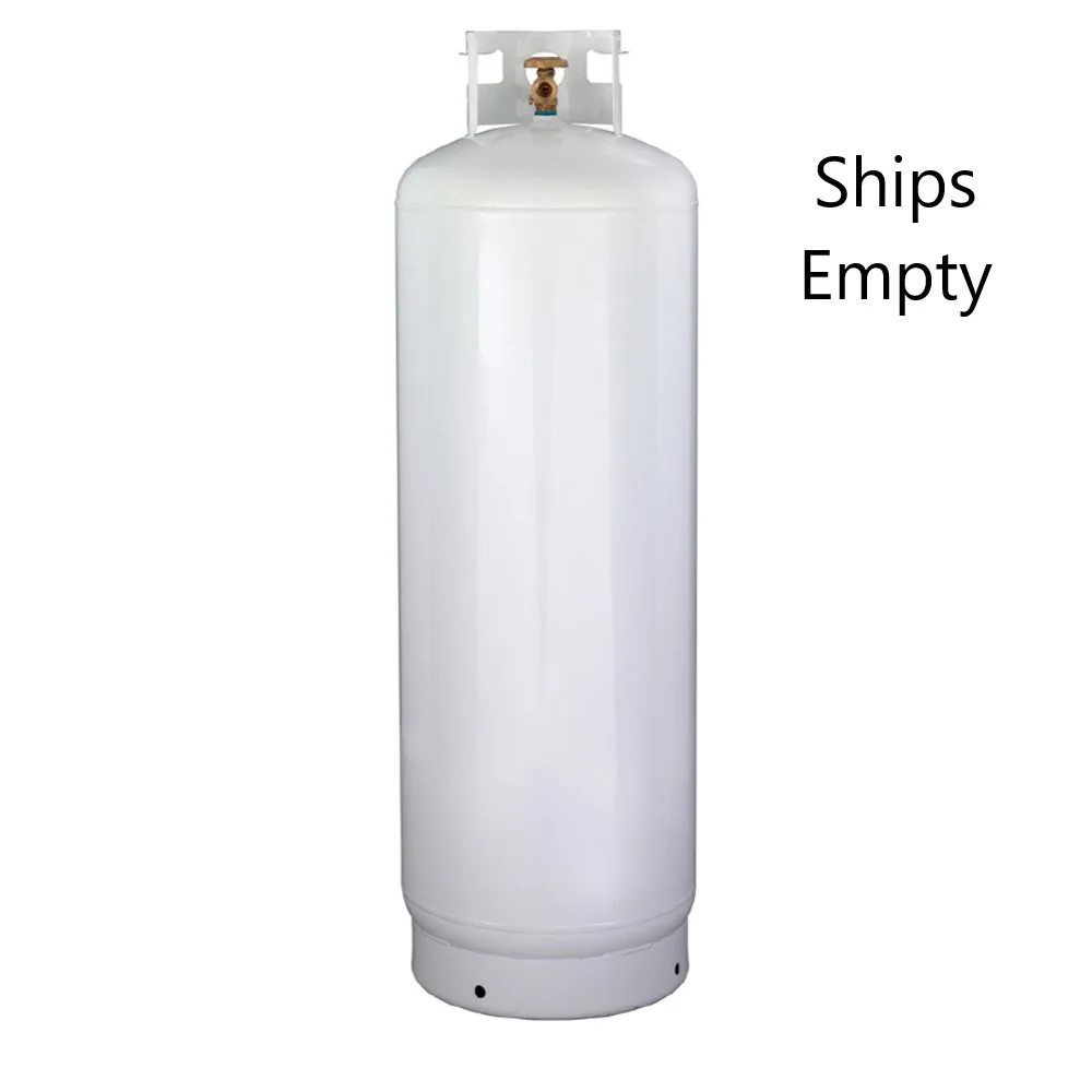 New 100 lb Steel Propane Tank with POL Valve - Ships Empty