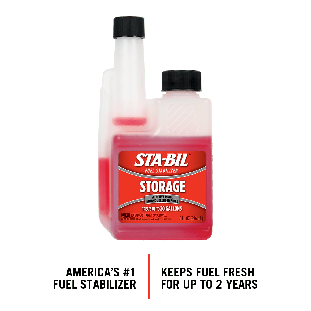 STA-BIL Storage Fuel Stabilizer - Keeps Fuel Fresh for 24 Months - Prevents Corrosion - Gasoline Treatment that Protects Fuel System - Fuel Saver - Treats 20 Gallons - 8 Fl. Oz.