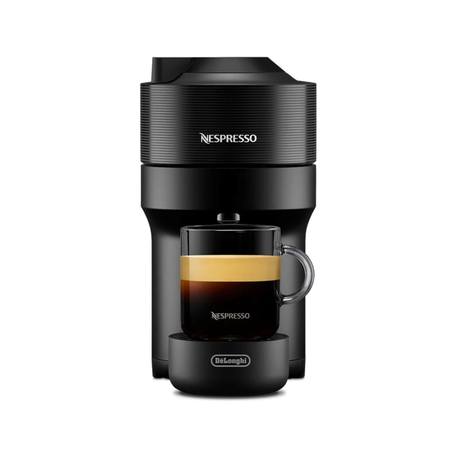 Nespresso Vertuo Pop Coffee and Espresso Maker by De'Longhi with Milk Frother, Piano Black